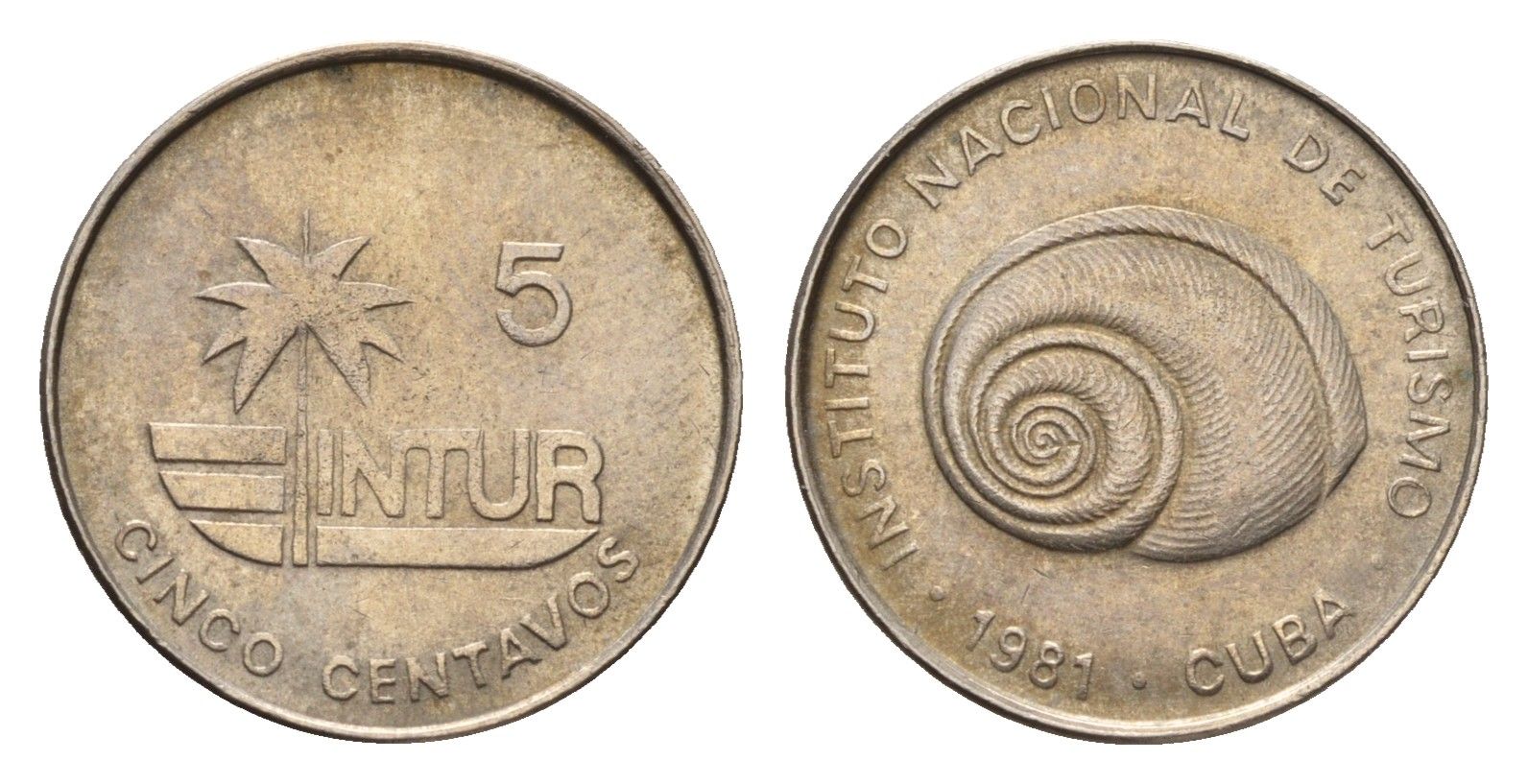 Куба 5 сентаво 1981 KM 412.1 медно-никель 4643-665