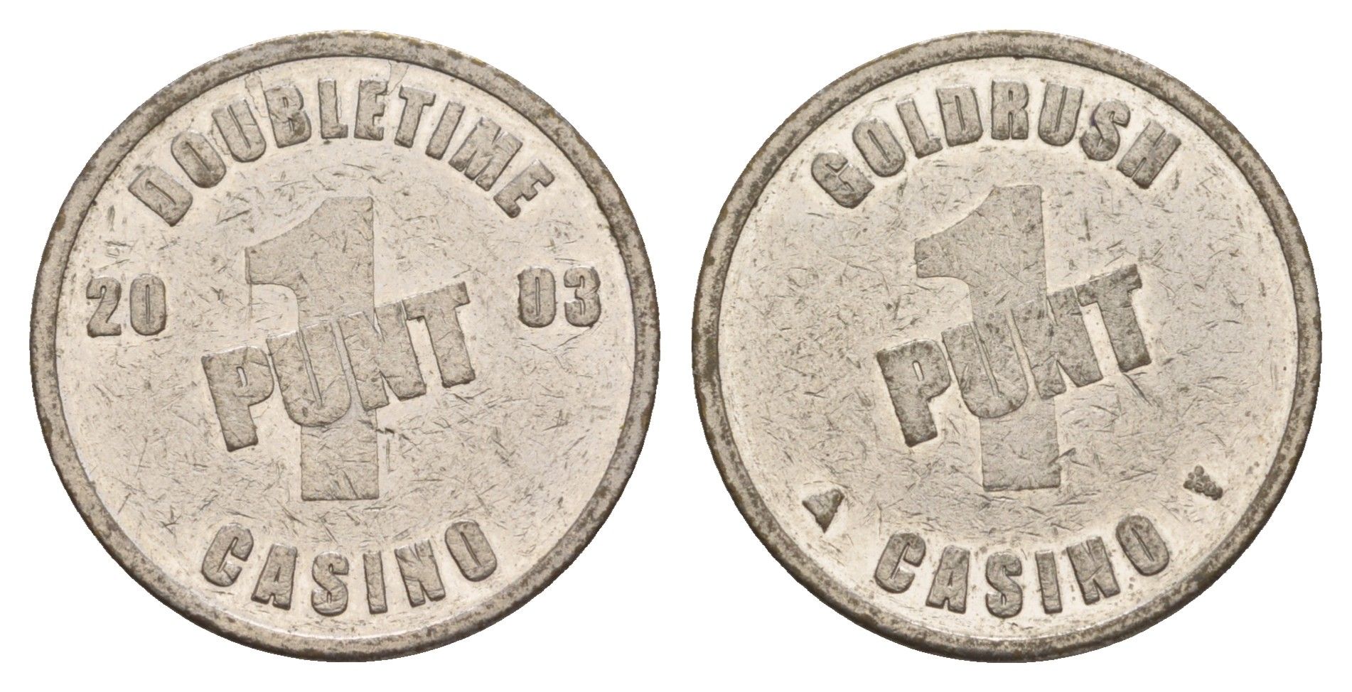 Нидерланды, казино Золотая Лихорадка жетон казино - 1 пант диаметр 24 мм, вес 5,6 гр медно-никель 4656-625