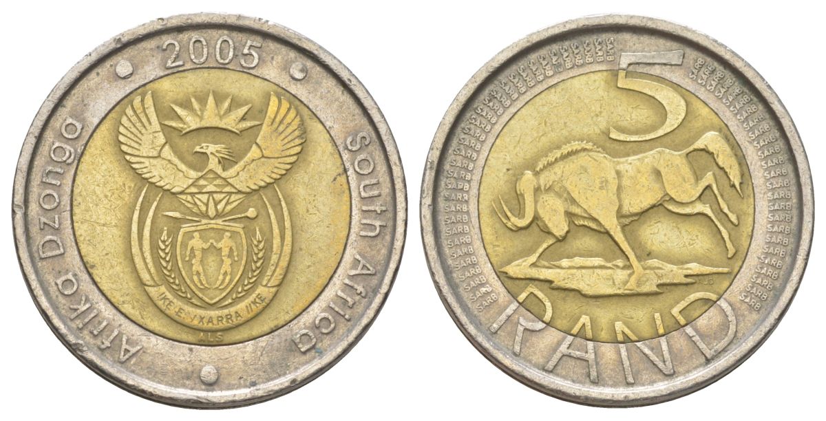 ЮАР 5 рандов 2005 KM 297 биметалл 4626-833