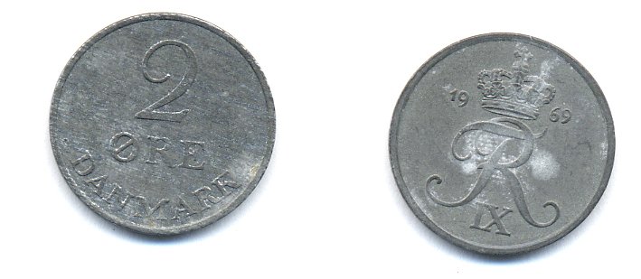 ДАНИЯ 2 ЭРЕ 1969 KM 840.2 цинк 23-1146