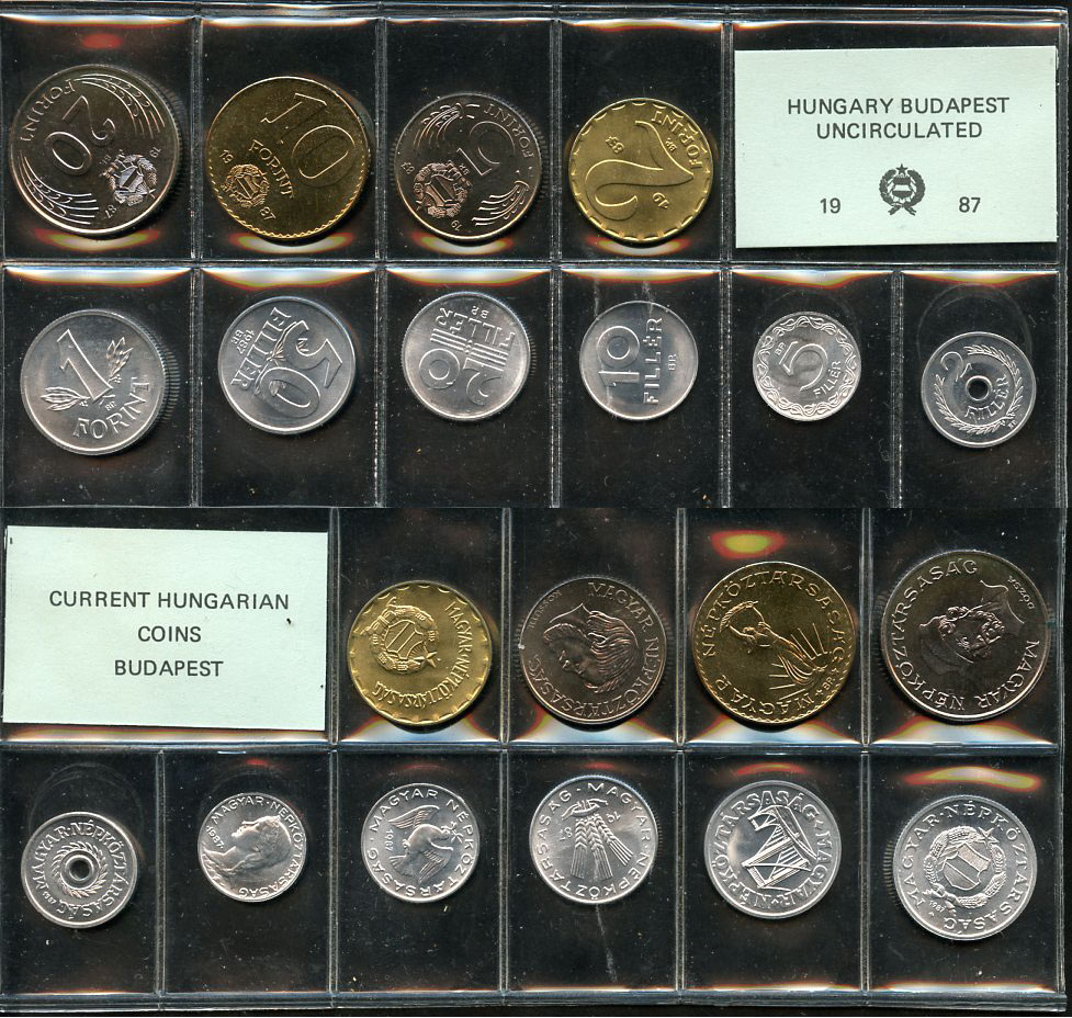 Венгрия официальный набор из 10 монет 1987  KM MS 17   UNC  3-6-1-30
