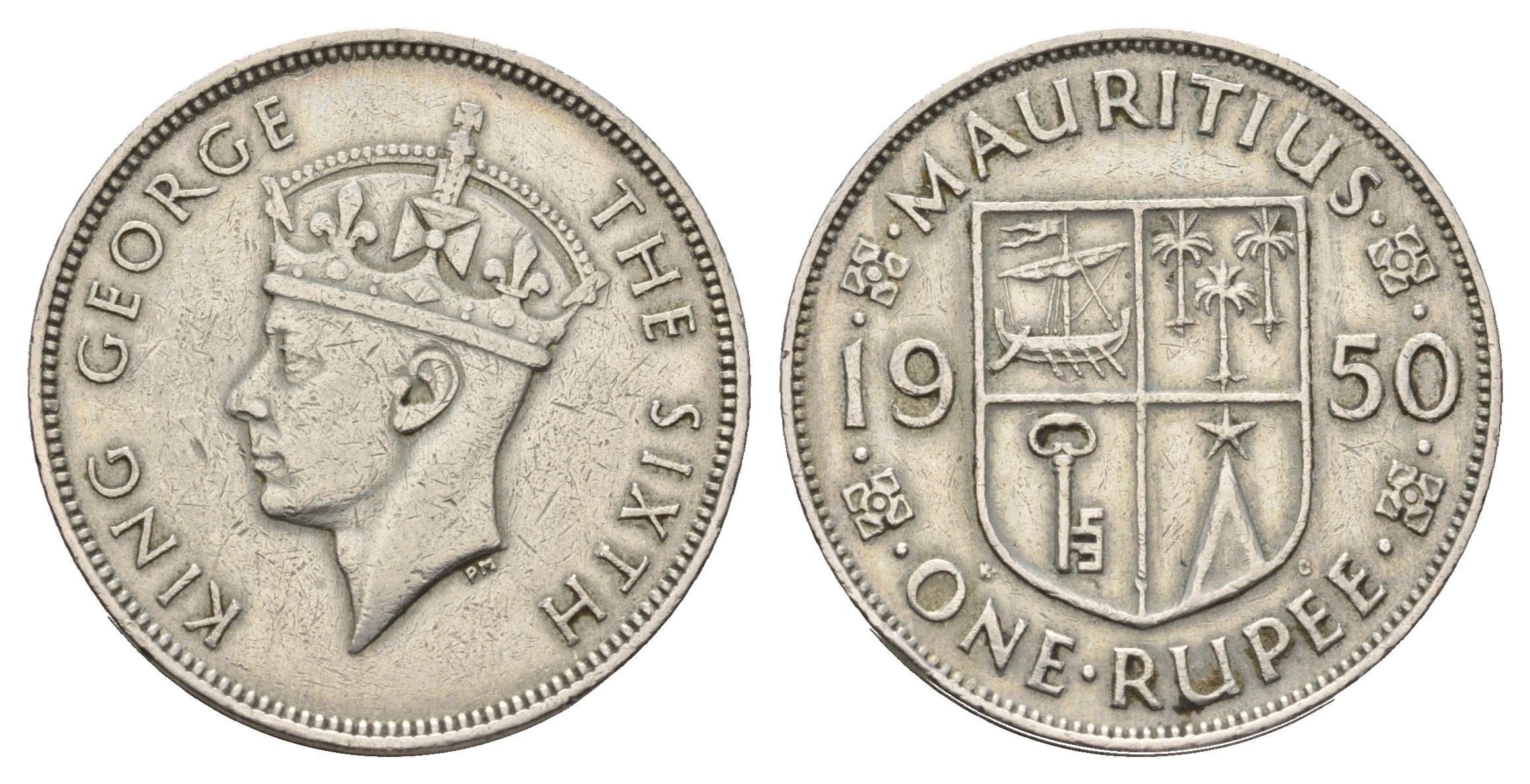 Маврикий 1 рупий 1950 KM 29.1 медно-никель 4565-624