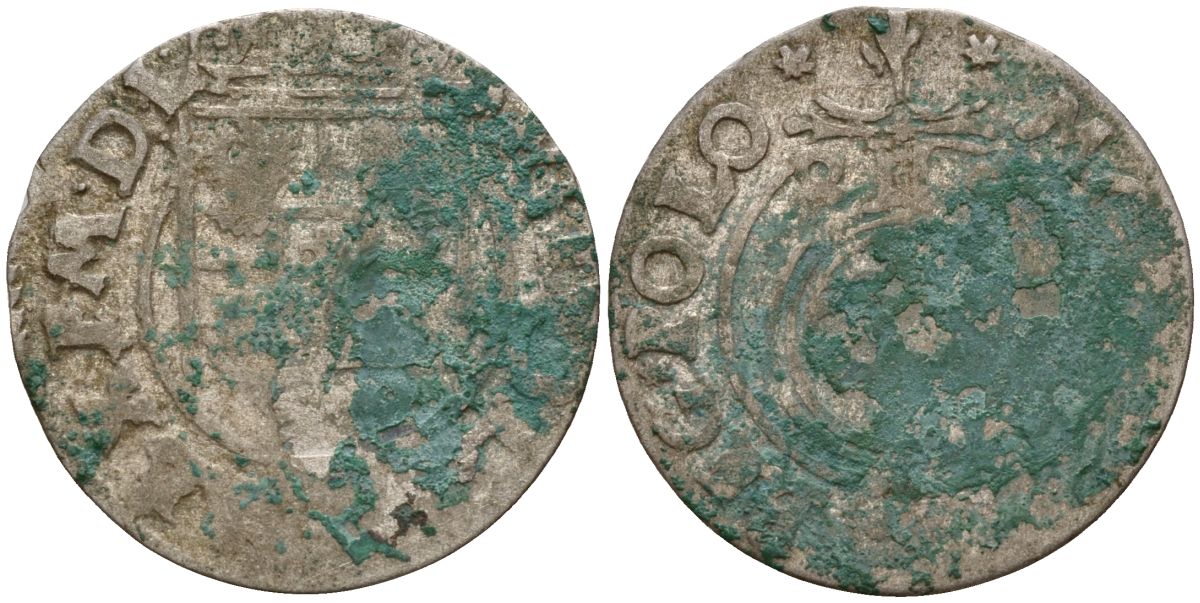 Польша 3 полкера (3 полторака - 1 крейцер) 1624 Сигизмунд III Ваза (1587-1632) Gorecki B.24, KM 41 серебро 4158-949