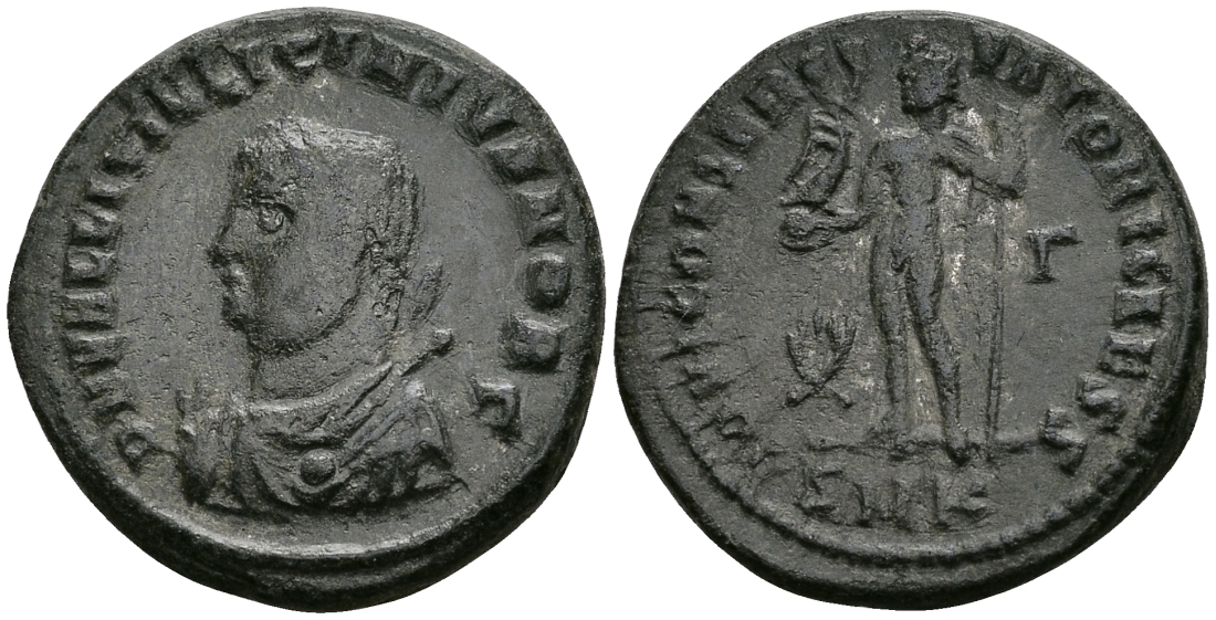 Римская Империя нуммий 317 - 320 Лициний II в ранге цезаря IOVI CONSERVATORI CAESS Кизик Good Very fine (R3) RIC 11 бронза 1073-3-6-1