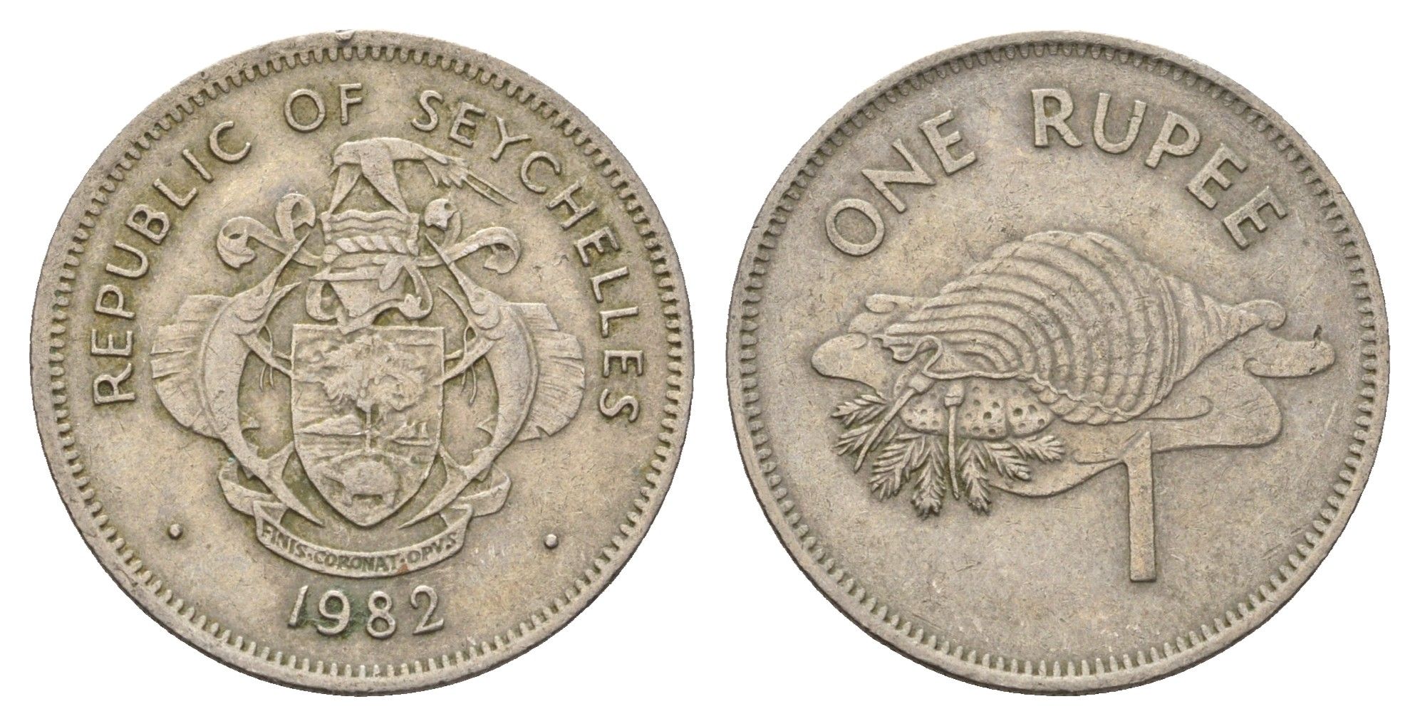 Сейшельские Острова (Сейшелы) 1 рупия 1982 KM 50.1 медно-никель 4703-527