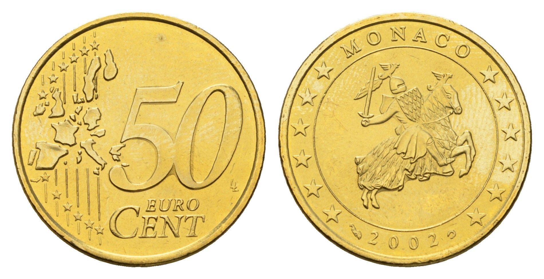 Монако 50 евроцентов 2002 KM 172 нордик UNC 270-744