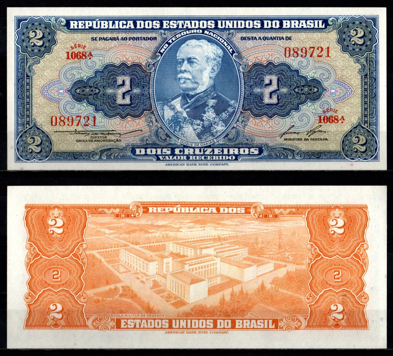 Бразилия 2 крузадо ND (1954-1958) Pick 151 b бумага UNC (пресс) 7191-15-1-1