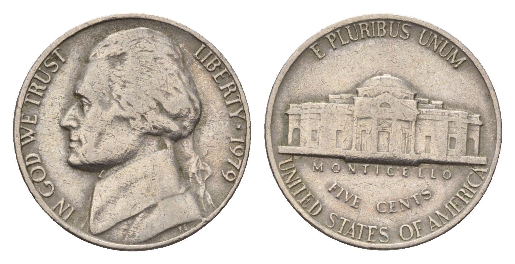 США 5 центов 1979 Джефферсон KM A192 медно-никель 4685-519