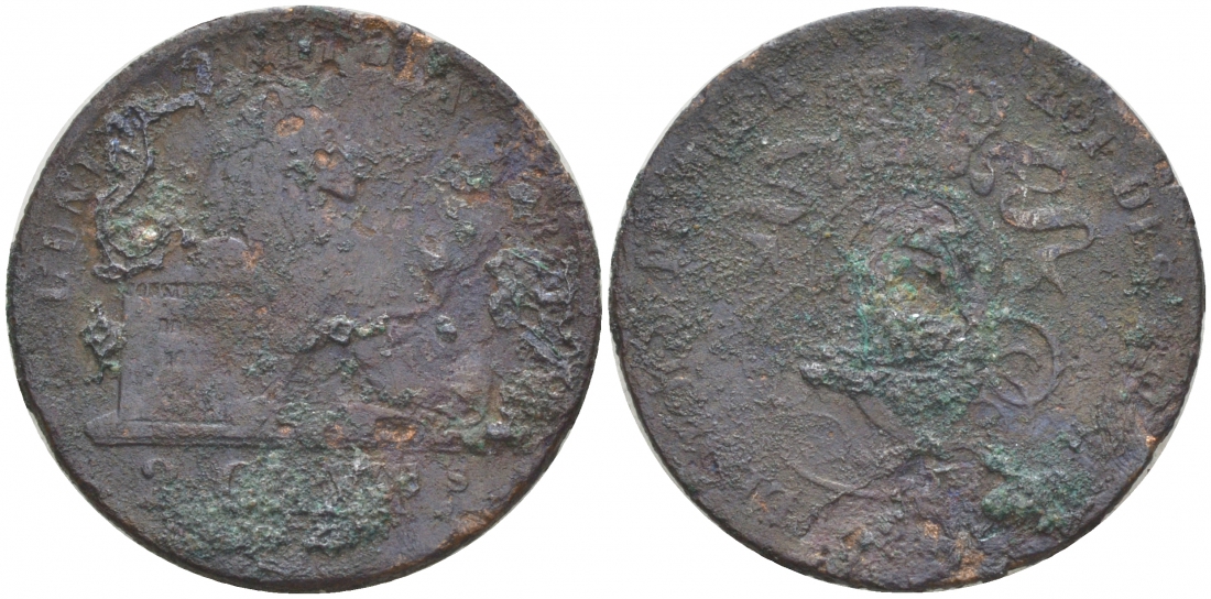 БЕЛЬГИЯ 2 САНТИМА ND KM 4.2 медь 73-115