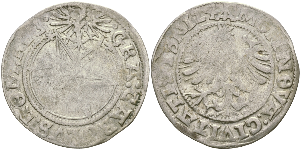 ИСНИ-ИМ-АЛЛЬГОЙ 1 БАТЦЕН 1508 ЗЕМЛЯ БАДЕН-ВЮРТЕМБЕРГ LANZ 132, NAU. 155 серебро 65-853