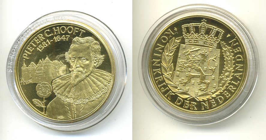 НИДЕРЛАНДЫ МЕДАЛЬ ПИТЕР ХУФТ (1581-1647) UNC 06-130-42