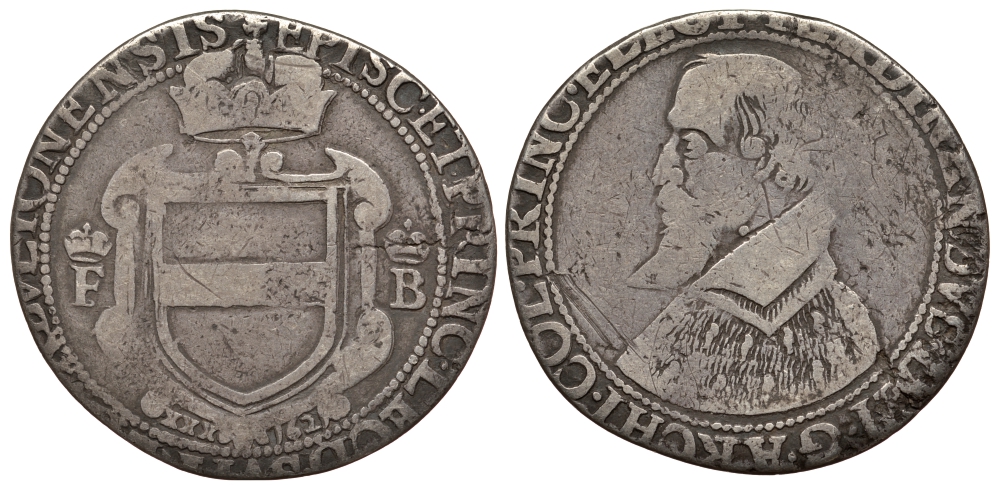 Бельгия, Льеж 30 штюберов 1621 княжество Льеж Dalm. 467, Mignolet 591 серебро 00-811-56