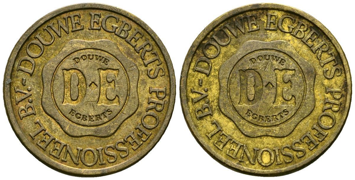 Нидерланды жетон ND жетон кофемашины - Douwe Egberts латунь 4167-416