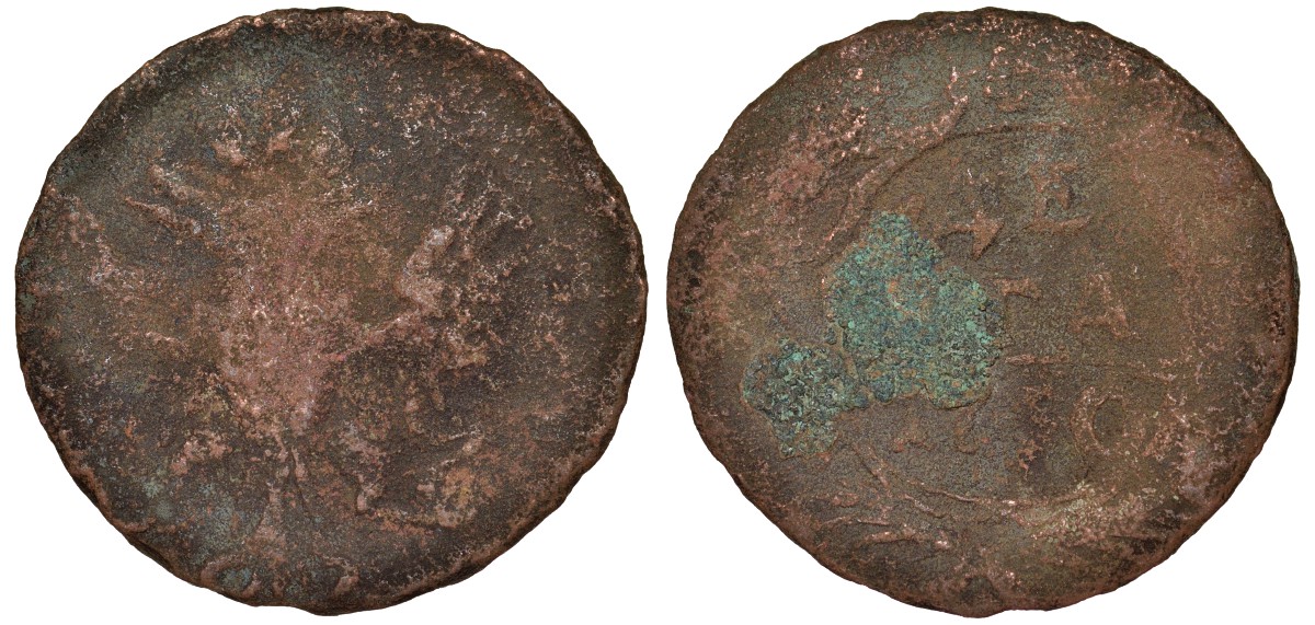 Россия 1 деньга 1750 медь 51-3651