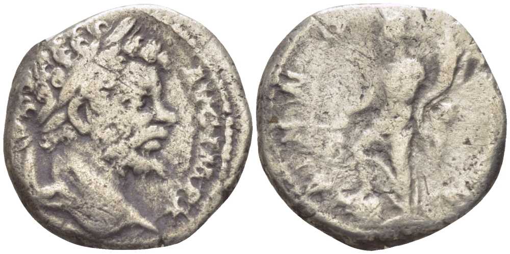 Римская Империя денарий 197 - 198 Септимий Север, L SEPT SEV PERT AVG IMP X / ANNONAE AVGG, Рим, fine RIC 107 серебро 1073-4-6-4