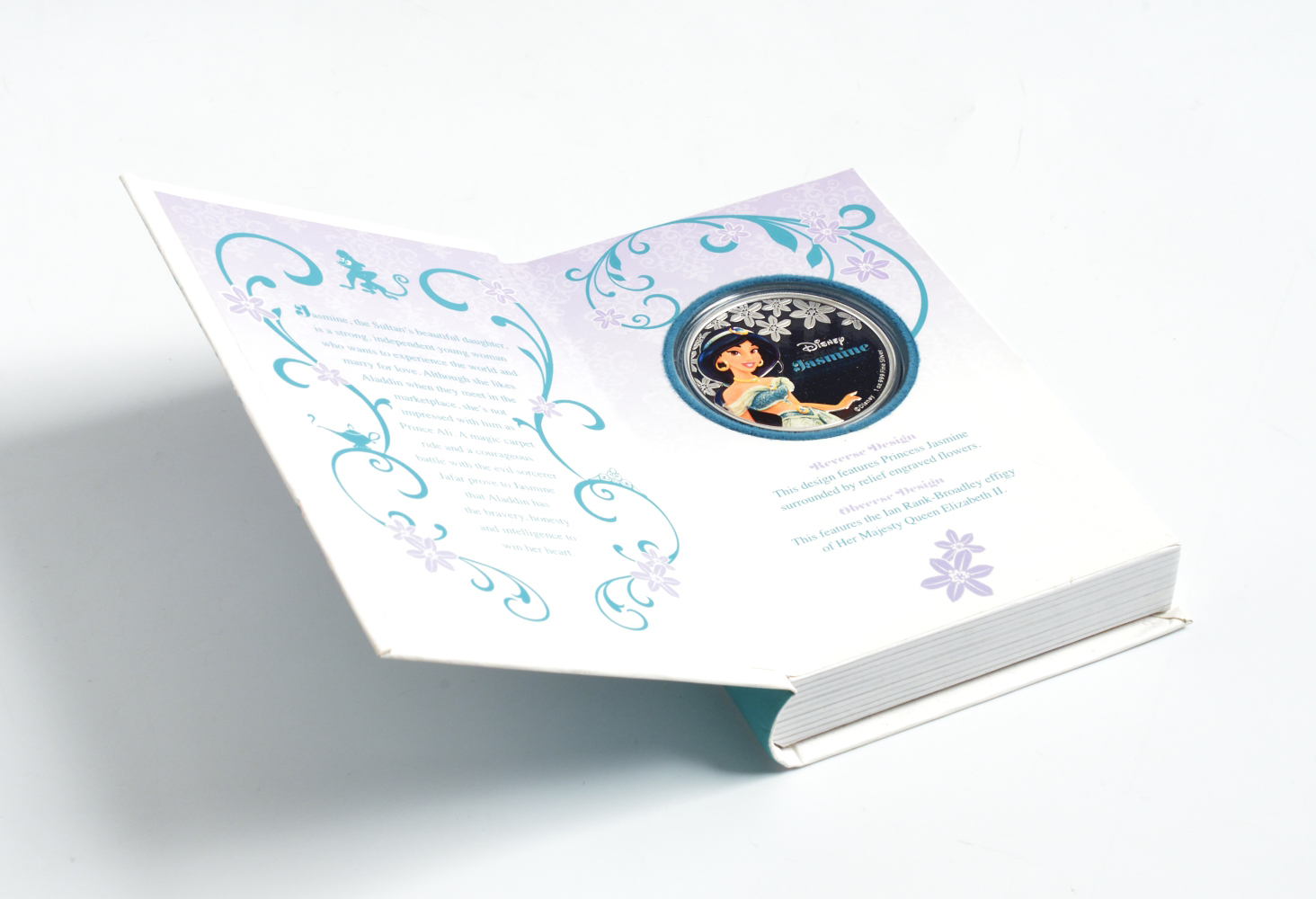 Ниуэ 2 доллара 2015 принцесса Жасмин, эмаль, оригинальная упаковка KM NEW серебро PROOF 3-4-6-20