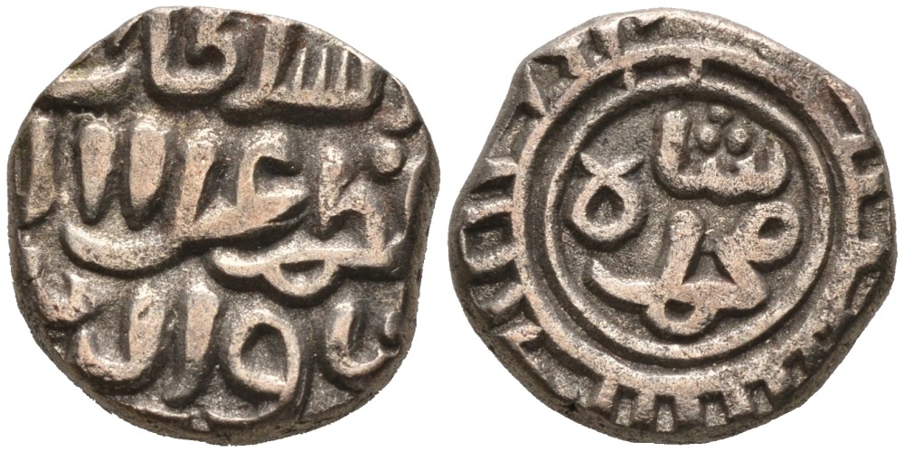 Индия 2 гани 1308 (AH711) Делийский Султанат, Alu ed-din Muhammad Shab II (1295-1315) Goron/Goenka D 233, Mitchiner 2569 биллон 192-669