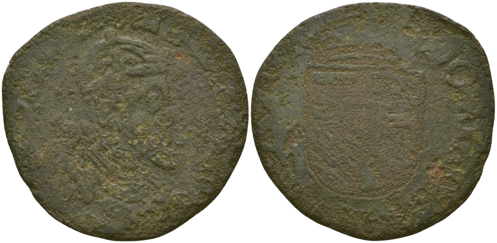 БЕЛЬГИЯ-БРАБАНТ 1 ЛИАРД XVI ВЕК медь 65-847