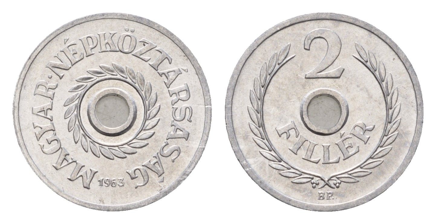 Венгрия 2 филлера 1963 KM 546 алюминий UNC 4685-543