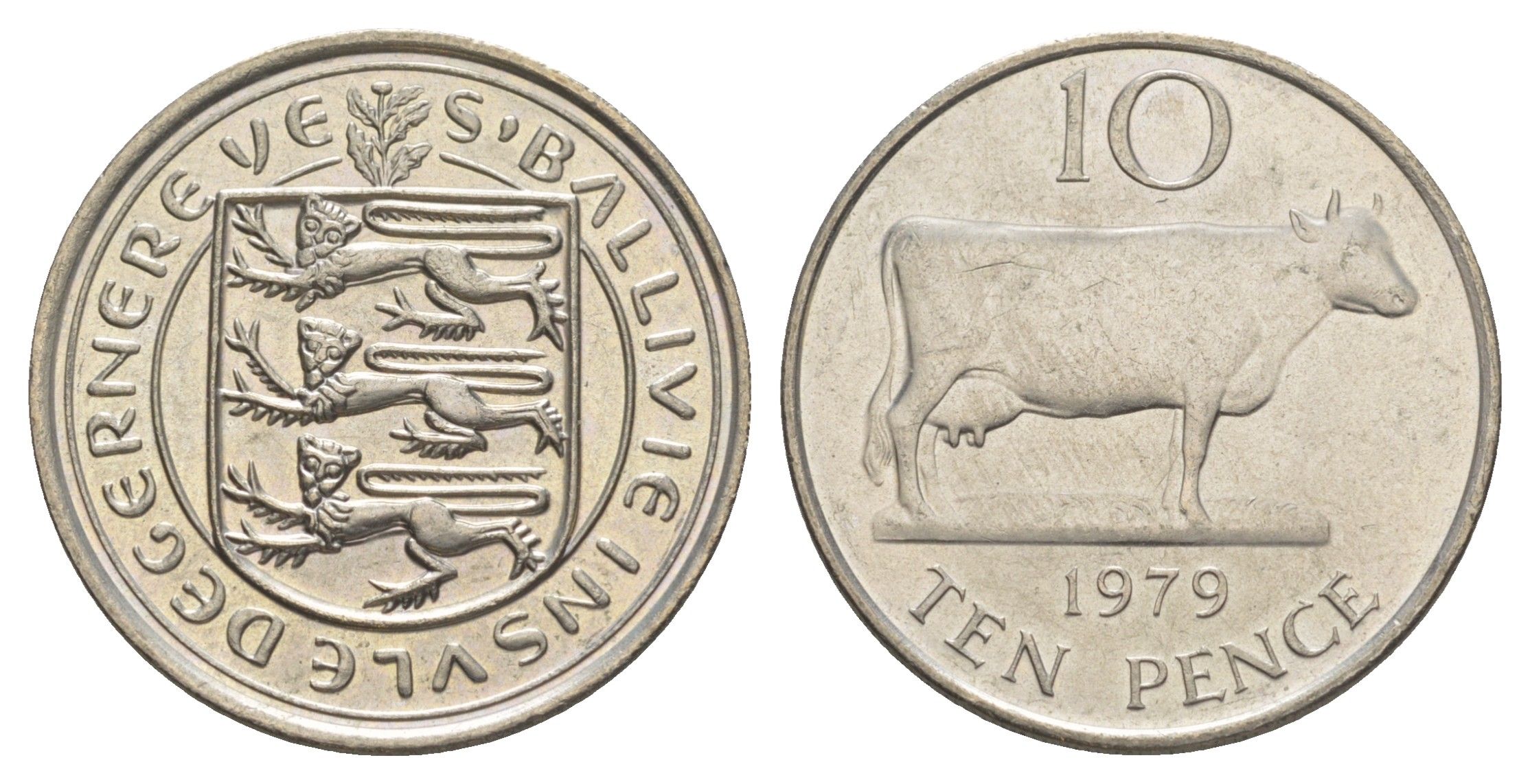 Гернси 10 пенсов 1979 KM 30 медно-никель UNC 4566-227