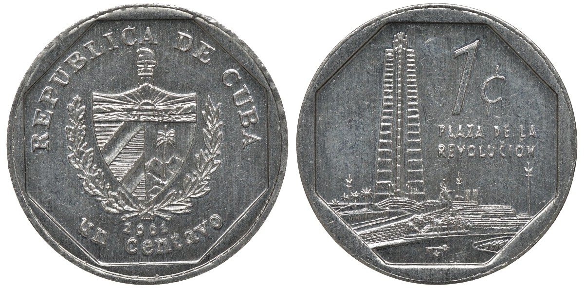 Куба 1 сентаво 2001 ИНТУР, туристические деньги KM 733 алюминий UNC M35-07