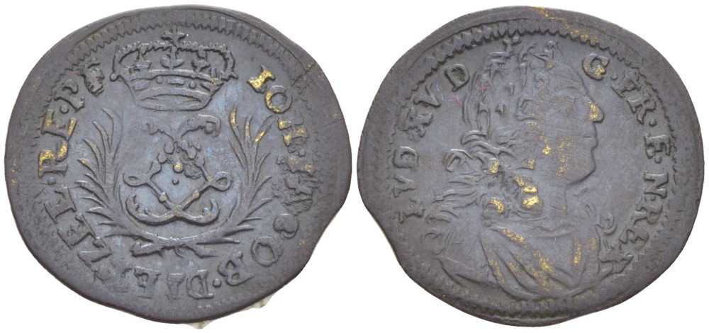 ФРАНЦИЯ ЖЕТОН ND ЛЮДОВИК XV (1715-1774), ВЕНЗЕЛЬ латунь 206-314