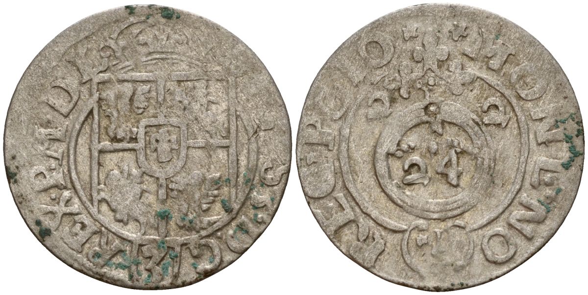 Польша 3 полкера (3 полторака - 1 крейцер) 1622 Сигизмунд III Ваза (1587-1632) Gorecki B.22, KM 41 серебро 4158-855