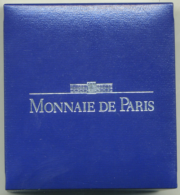 Франция 100 франков - 15 экю 1994 серия архитектурные монументы европы (Собор Святого Марка в Венеции), в коробке с сертификатом KM 1068 серебро  PROOF  5-6-1-37