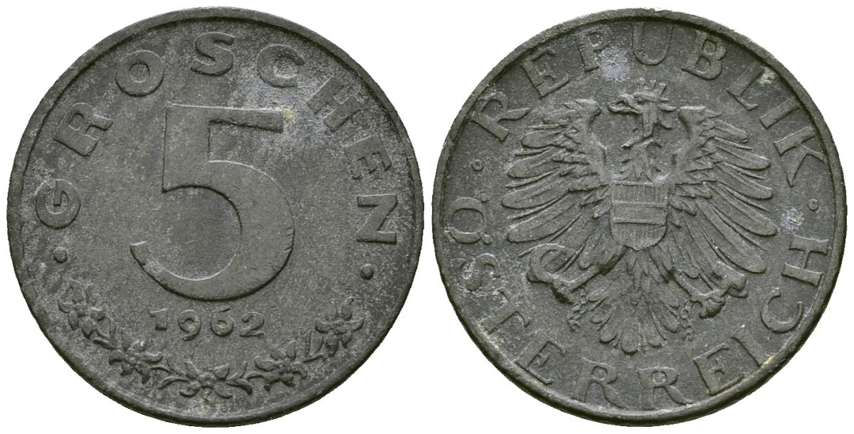 Польша 5 грошей 1962 KM A46 алюминий 4167-134