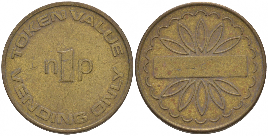 АНГЛИЯ 1 ПЕНС ND ИГРОВОЙ ЖЕТОНЕ BELL-FRUIT, ТОКЕН желтый металл 4949-513