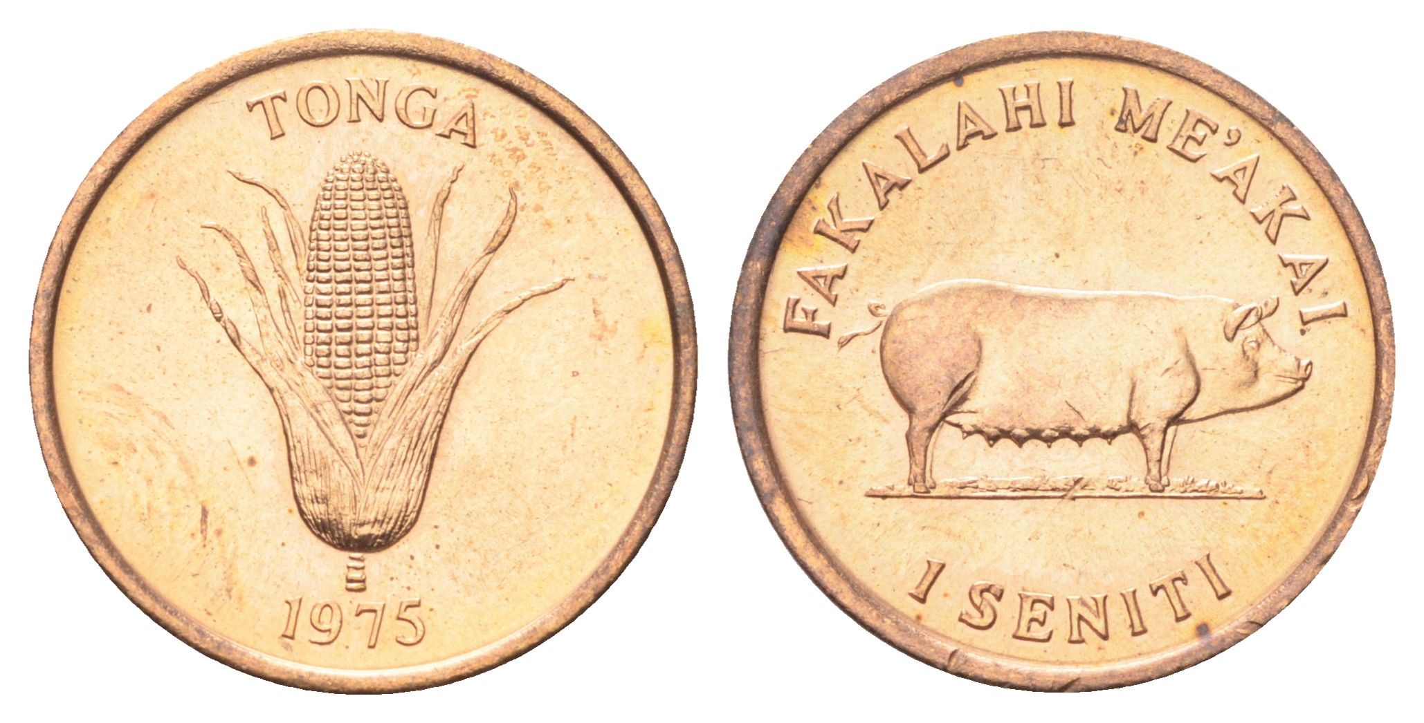 Тонга 1 сенити 1975 ФАО KM 42 бронза UNC 4697-1164
