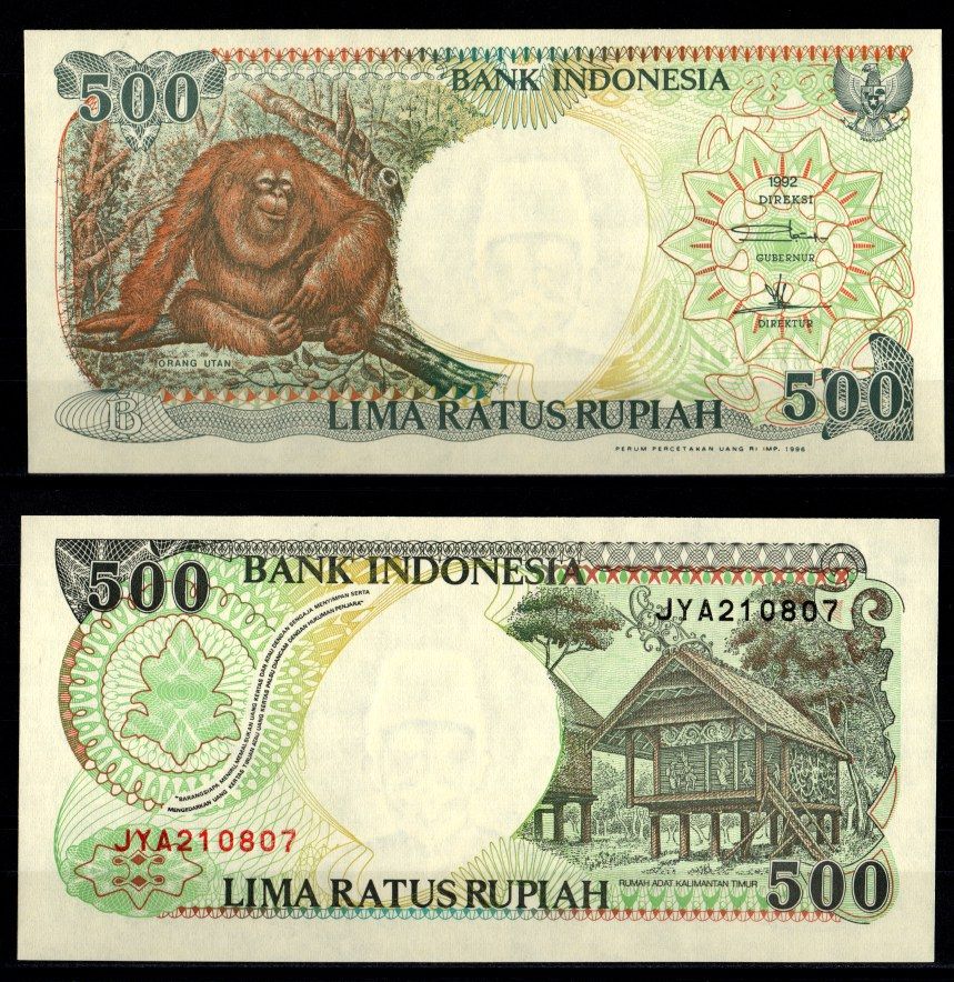 Индонезия 500 рупий 1992 / 1996 Pick 128 e бумага UNC (пресс) 8603-57-3-2