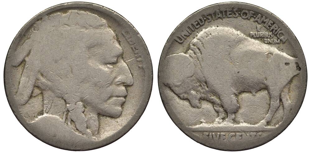 США 5 ЦЕНТОВ ND ИНДЕЕЦ, БИЗОН KM 134 медно-никель 27-735