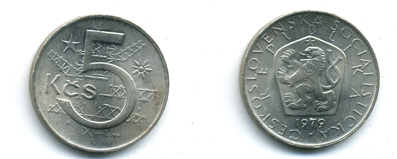 ЧЕХОСЛОВАКИЯ 5 КРОН 1979 35-546