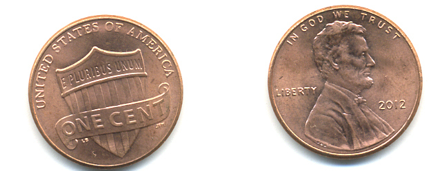 США 1 ЦЕНТ 2012 D ЛИНКОЛЬН KM NEW цинк плакированный медью UNC 179-636