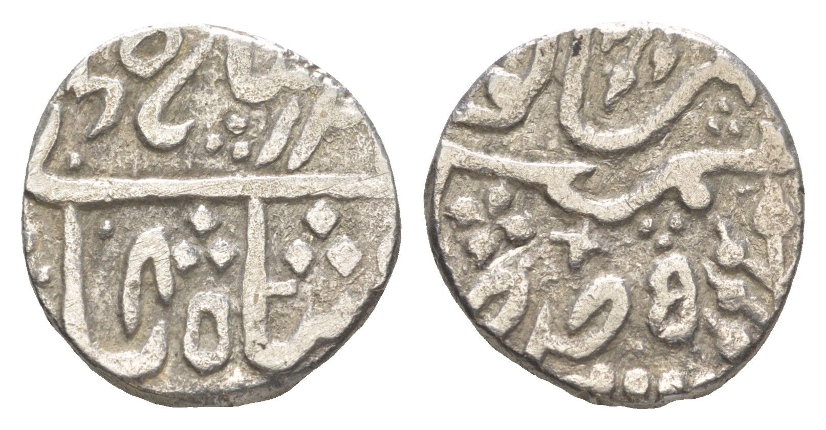 Индия, Караули 1 рупия 1808-1838 Мухаммад Акбар II KM?26 серебро 4178-621