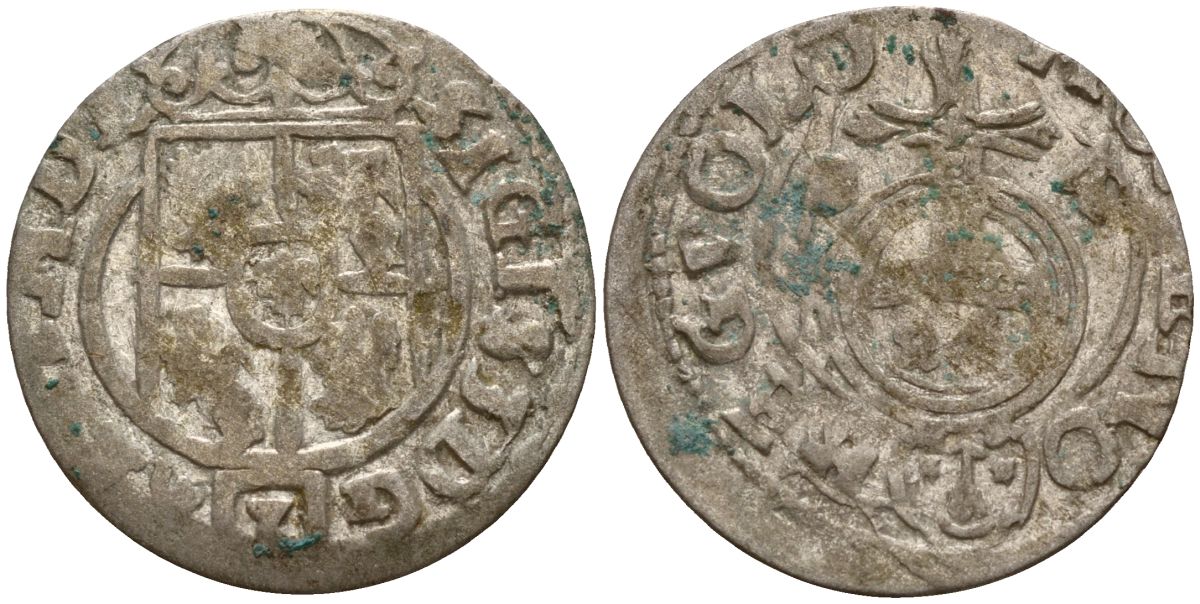 Польша 3 полкера (3 полторака - 1 крейцер) 1624 Сигизмунд III Ваза (1587-1632) Gorecki B.24, KM 41 серебро 4160-151
