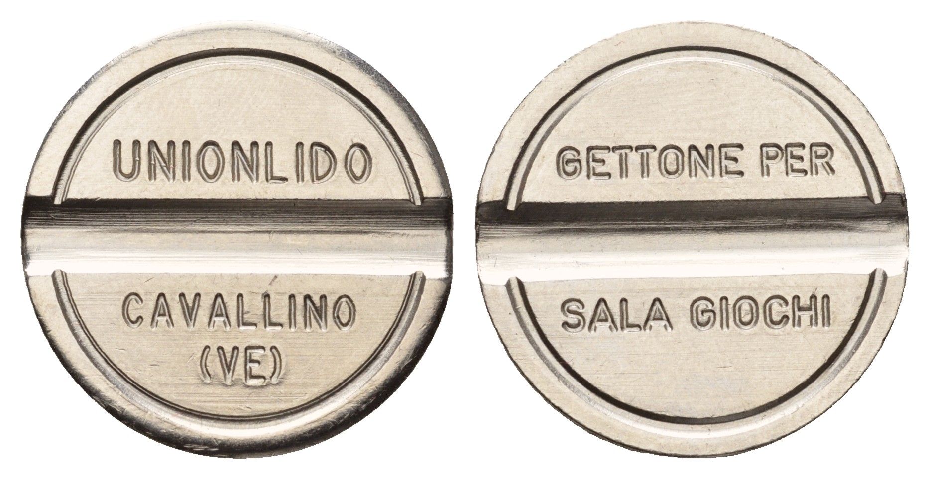 Италия жетон для игровых автоматов Sala Giochi диаметр 24 мм, вес 5,7 гр нержавеющая сталь 4670-624