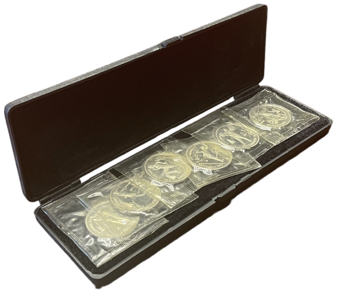 СССР набор из 6 монет по 1 рублю 1991 XXV летние Олимпийские игры в Барселоне 1992 года, в оригинальной коробке KM 289, 290, 291, 299, 300, 302 медно-никель  PROOF  6-5-1-11