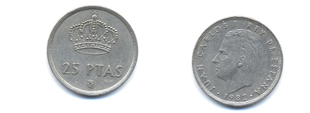 Испания 25 песет 1982 Хуан Карлос I (1975-2014) KM 824 медно-никель 54-1942