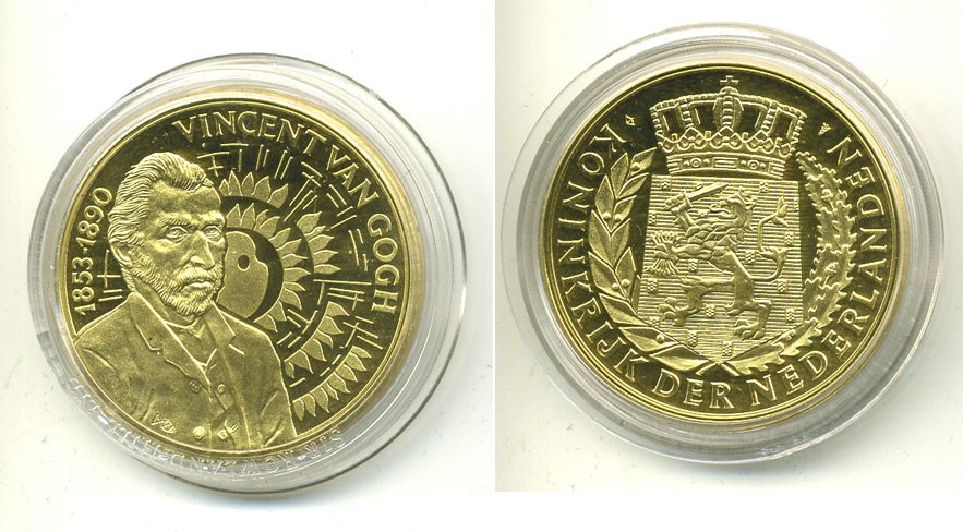 НИДЕРЛАНДЫ МЕДАЛЬ ВИНСЕНТ ВАН ГОГ (1853-1890) UNC 06-130-15