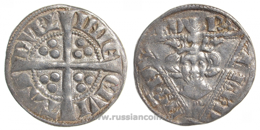 Ирландия 1 пенни 1279-1302 Дублин, Эдуард I (1272-1307), Seaby 6247 R серебро 00-815-29