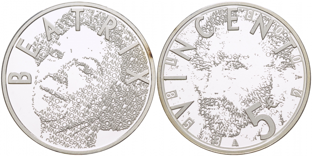 Нидерланды 5 евро 2003 150 лет со дня рождения Винсента ван Гога (1853-1890) KM 245 серебро PROOF 1082-9-74