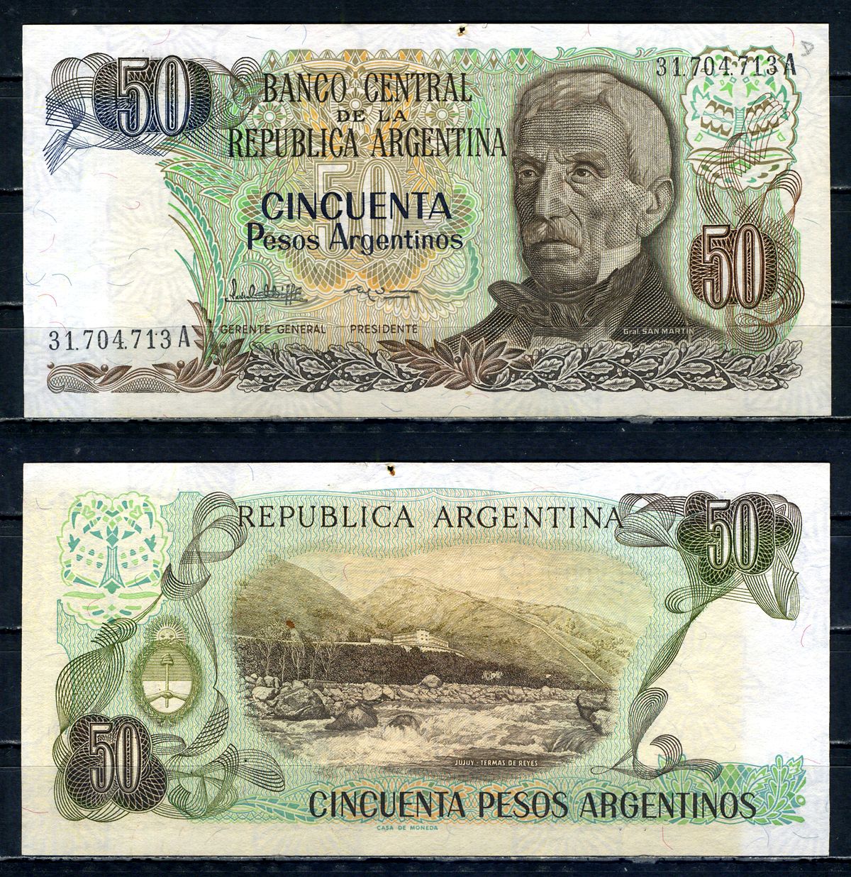 Аргентина 50 песо ND (1983-1985) Pick 314 a (2) бумага 00-00