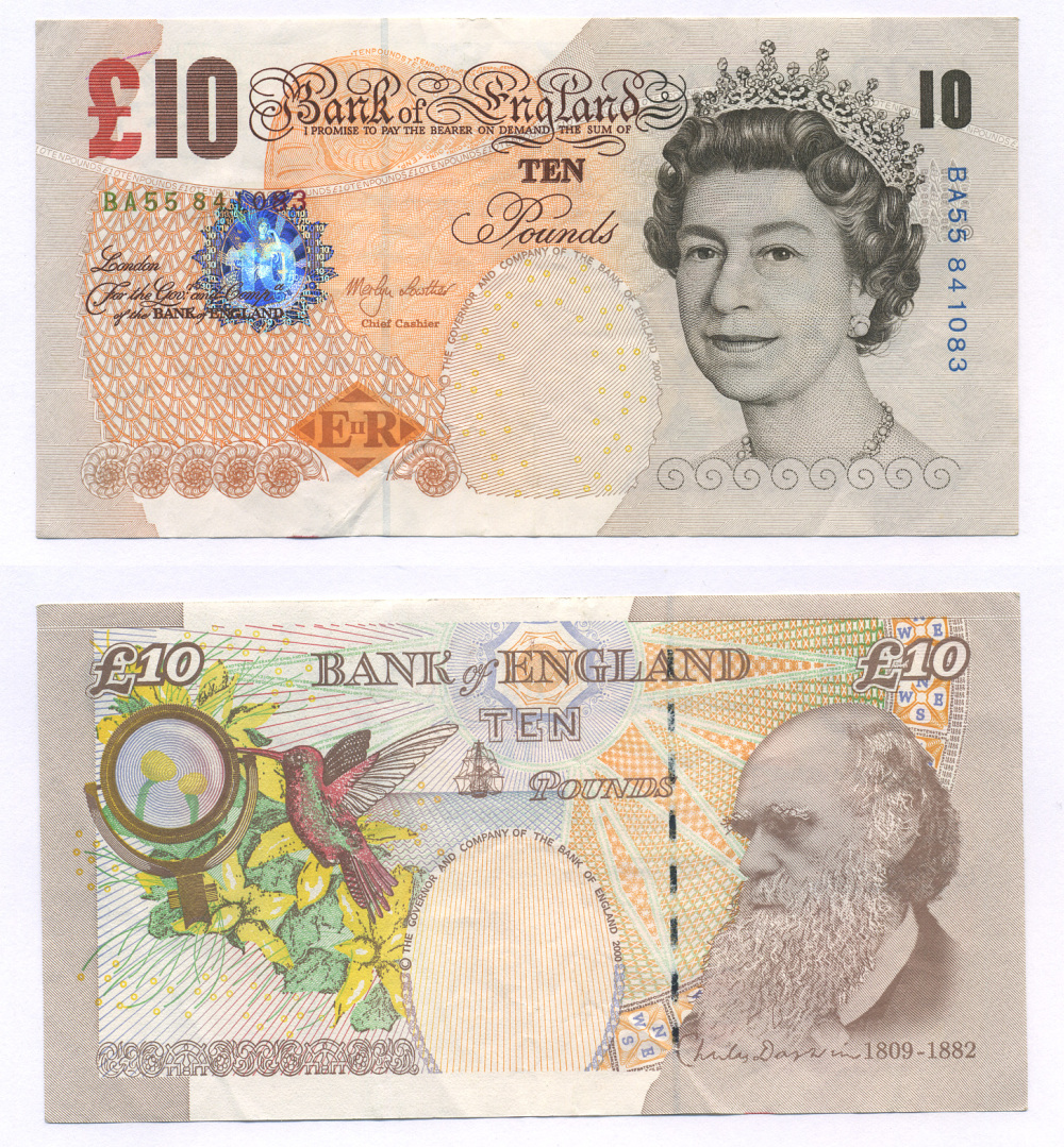 АНГЛИЯ 10 ФУНТОВ 2000 Pick 389b бумага 7205-16-1