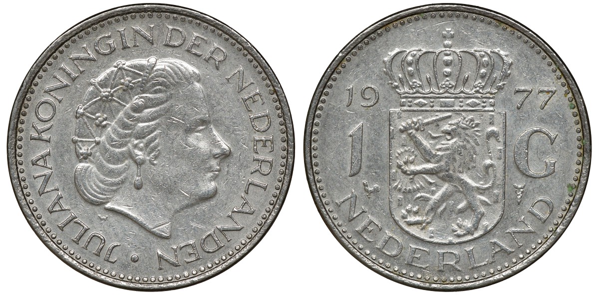 Нидерланды 1 гульден 1978 Юлиана (1948-1980) KM 184a никель 72-1747