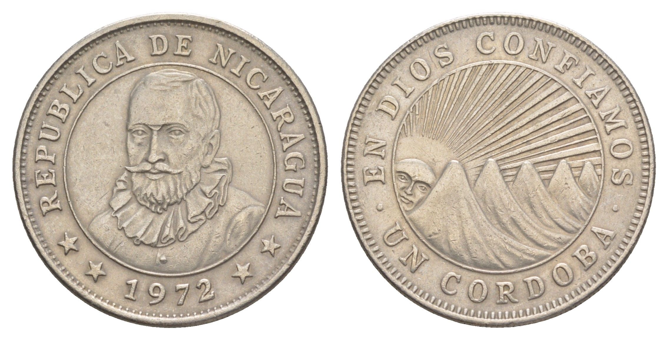 Никарагуа 1 кордоба 1972 KM 26 медно-никель 4641-334