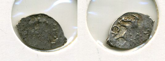 РОССИЯ 1 КОПЕЙКА ИВАН III серебро 507-533