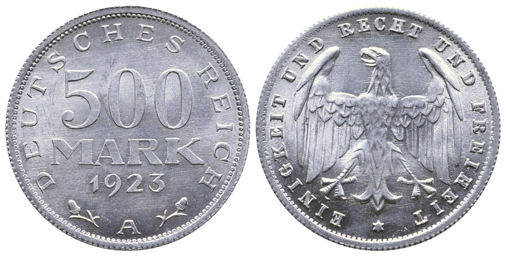 ГЕРМАНИЯ 500 МАРОК 1923 А KM 36, J. 305 алюминий 4380-614