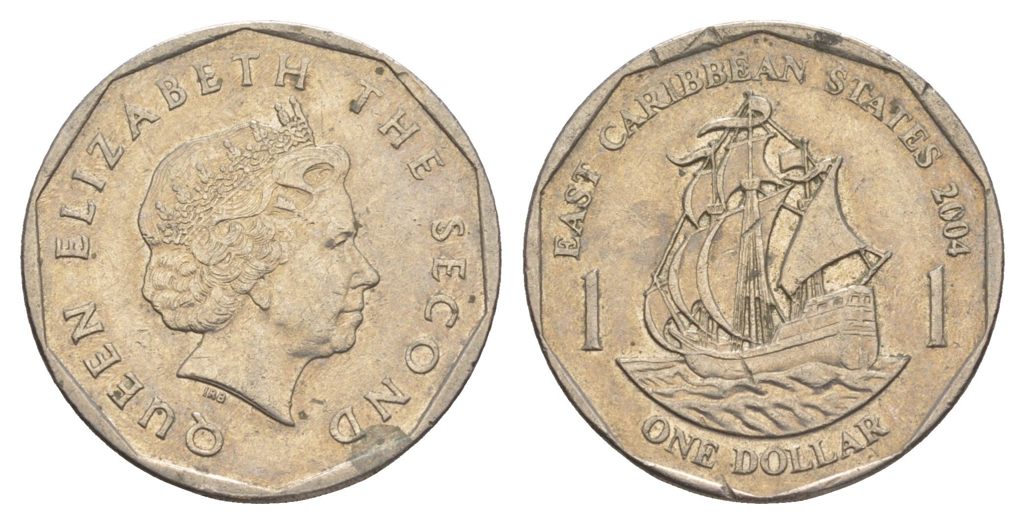 Восточные Карибские острова (Карибы) 1 доллар 2004 KM 39 медно-никель 4646-245